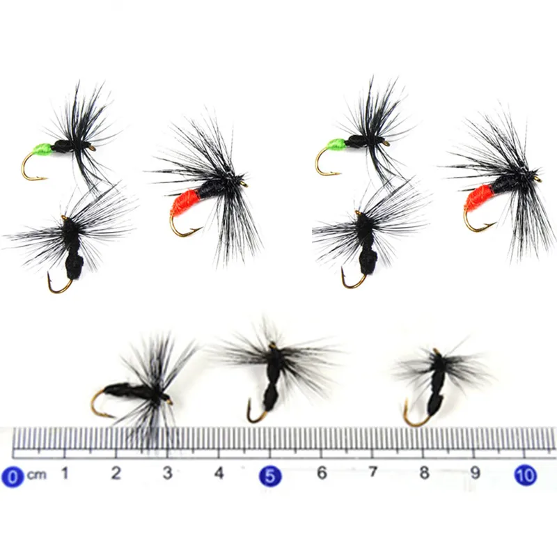 BEST 6PCS/Set May Fly Trout Fishing Dry Flies 12# Barbed Fishing Hooks Lure J2U1